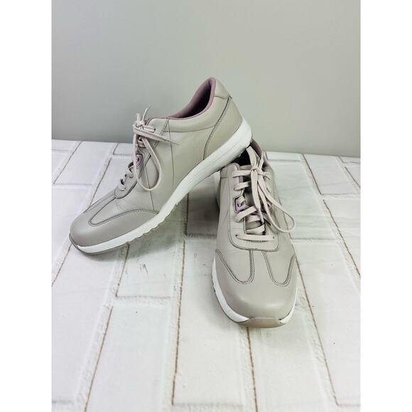 New Rockport lilac leather sneakers size 7.5 - Picture 1 of 10